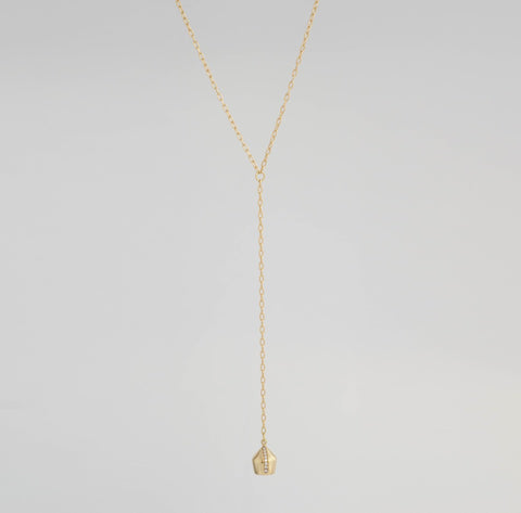 gold-necklace-&-hanging-diamond-sided-pave-charm