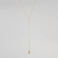 gold-necklace-&-hanging-diamond-sided-pave-charm