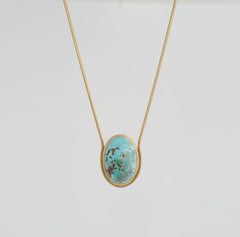 turquoise-&-gold-dome-necklace