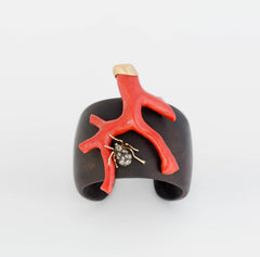cuff-&-vintage-coral-&-diamond-insect